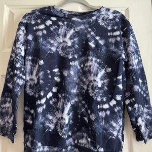 Art Class Monochrome Tie-Dye Top